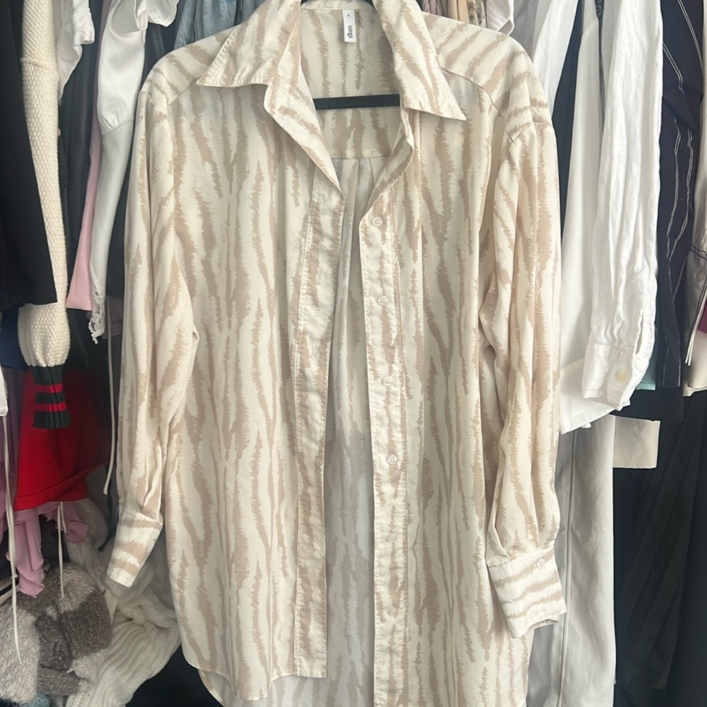 Oversized button up shirt